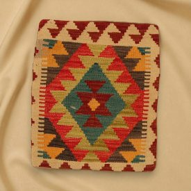   Coussin décoratif Kilim 45x45, housse de coussin tissé à la main