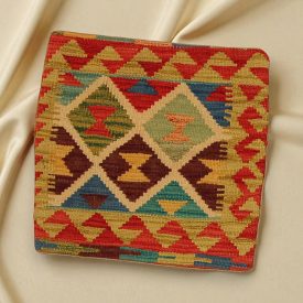   Coussin décoratif Kilim 45x45, housse de coussin tissé à la main