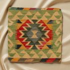 Coussin décoratif Kilim 45x45, housse de coussin tissé à la main