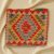Coussin décoratif Kilim 45x45, housse de coussin tissé à la main