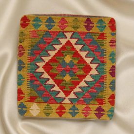   Coussin décoratif Kilim 45x45, housse de coussin tissé à la main