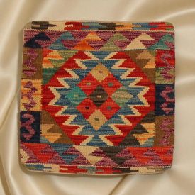  Coussin décoratif Kilim 45x45, housse de coussin tissé à la main
