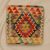Coussin décoratif Kilim 45x45, housse de coussin tissé à la main