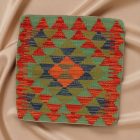Coussin décoratif Kilim 45x45, housse de coussin tissé à la main