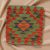 Coussin décoratif Kilim 45x45, housse de coussin tissé à la main