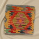 Coussin décoratif Kilim 45x45, housse de coussin tissé à la main