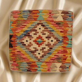   Coussin décoratif Kilim 45x45, housse de coussin tissé à la main