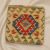 Coussin décoratif Kilim 45x45, housse de coussin tissé à la main