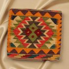 Coussin décoratif Kilim 45x45, housse de coussin tissé à la main