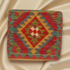 Coussin décoratif Kilim 45x45, housse de coussin tissé à la main