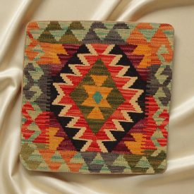   Coussin décoratif Kilim 45x45, housse de coussin tissé à la main