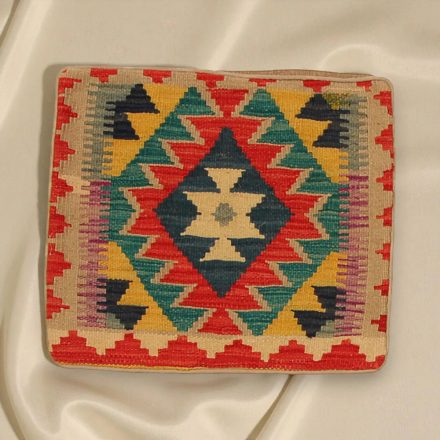 Coussin décoratif Kilim 45x45, housse de coussin tissé à la main