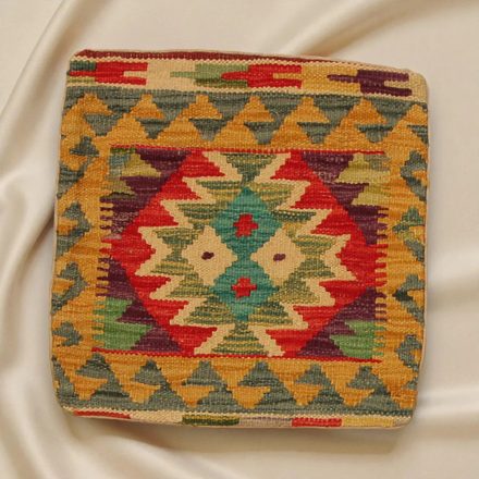 Housse de coussin Kilim tissé à la main 45x45 coussin décoratif afghan