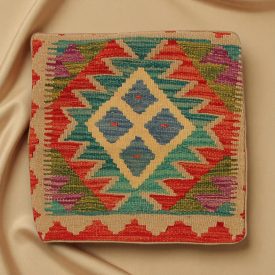   Housse de coussin Kilim tissé à la main 45x45 coussin décoratif afghan