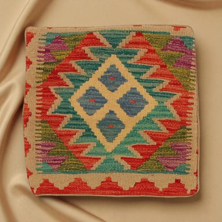 Housse de coussin Kilim tissé à la main 45x45 coussin décoratif afghan