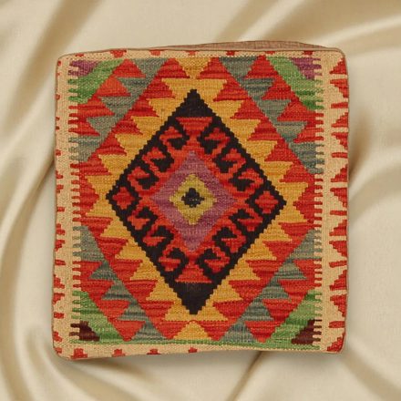 Housse de coussin Kilim tissé à la main 45x45 coussin décoratif afghan