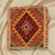 Housse de coussin Kilim tissé à la main 45x45 coussin décoratif afghan