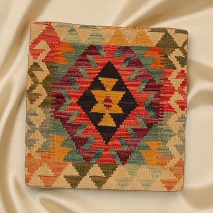 Housse de coussin Kilim tissé à la main 45x45 coussin décoratif afghan
