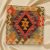 Housse de coussin Kilim tissé à la main 45x45 coussin décoratif afghan