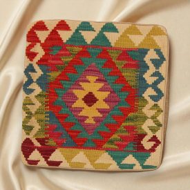   Housse de coussin Kilim tissé à la main 45x45 coussin décoratif afghan
