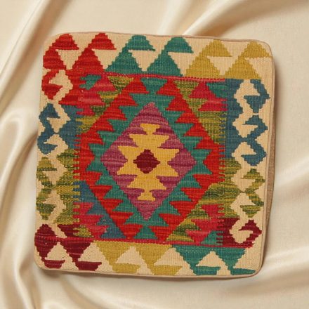 Housse de coussin Kilim tissé à la main 45x45 coussin décoratif afghan