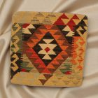 Housse de coussin Kilim tissé à la main 45x45 coussin décoratif afghan