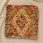 Housse de coussin Kilim tissé à la main 45x45 coussin décoratif afghan