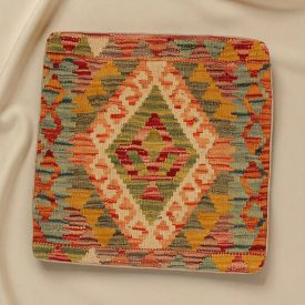   Housse de coussin Kilim tissé à la main 45x45 coussin décoratif afghan
