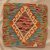 Kilim taie d'oreiller 45x45 coussin décoratif tissé à la main