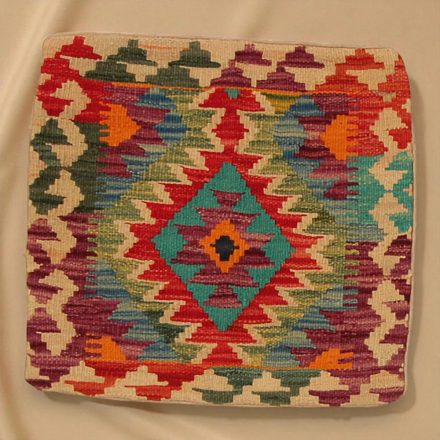Kilim taie d'oreiller 45x45 coussin décoratif tissé à la main