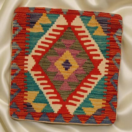 Kilim taie d'oreiller 45x45 coussin décoratif tissé à la main