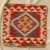 Kilim taie d'oreiller 45x45 coussin décoratif tissé à la main
