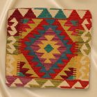 Kilim taie d'oreiller 45x45 coussin décoratif tissé à la main
