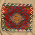 Kilim taie d'oreiller 45x45 coussin décoratif tissé à la main