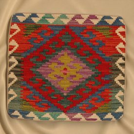   Kilim taie d'oreiller 45x45 coussin décoratif tissé à la main