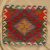 Kilim taie d'oreiller 45x45 coussin décoratif tissé à la main