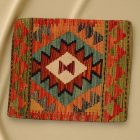 Kilim taie d'oreiller 45x45 coussin décoratif tissé à la main