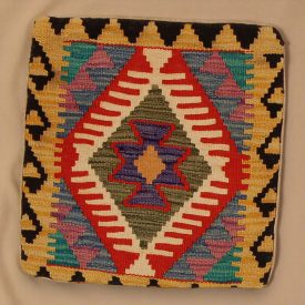   Kilim taie d'oreiller 45x45 coussin décoratif tissé à la main
