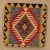 Kilim taie d'oreiller 45x45 coussin décoratif tissé à la main