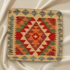 Kilim taie d'oreiller 45x45 coussin décoratif tissé à la main