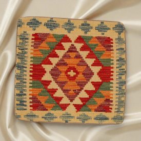   Kilim taie d'oreiller 45x45 coussin décoratif tissé à la main