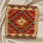 Kilim taie d'oreiller 45x45 coussin décoratif tissé à la main