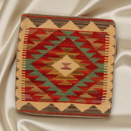 Kilim taie d'oreiller 45x45 coussin décoratif tissé à la main
