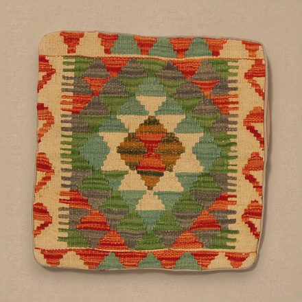 Kilim taie d'oreiller 45x45 coussin décoratif tissé à la main