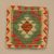 Kilim taie d'oreiller 45x45 coussin décoratif tissé à la main