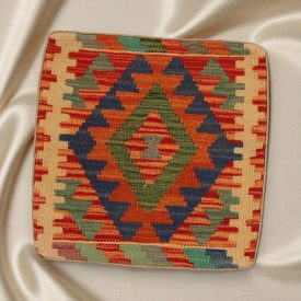   Kilim taie d'oreiller 45x45 coussin décoratif tissé à la main