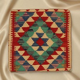   Kilim taie d'oreiller 45x45 coussin décoratif tissé à la main