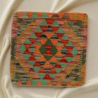 Kilim taie d'oreiller 45x45 coussin décoratif tissé à la main