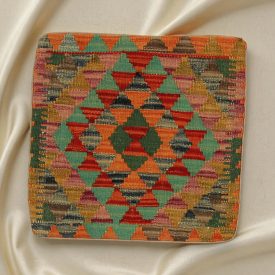   Kilim taie d'oreiller 45x45 coussin décoratif tissé à la main