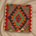 Kilim taie d'oreiller 45x45 coussin décoratif tissé à la main